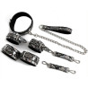 SM Fantasy Kit Sm Snakine Collier et Menottes Noir-Argentés
